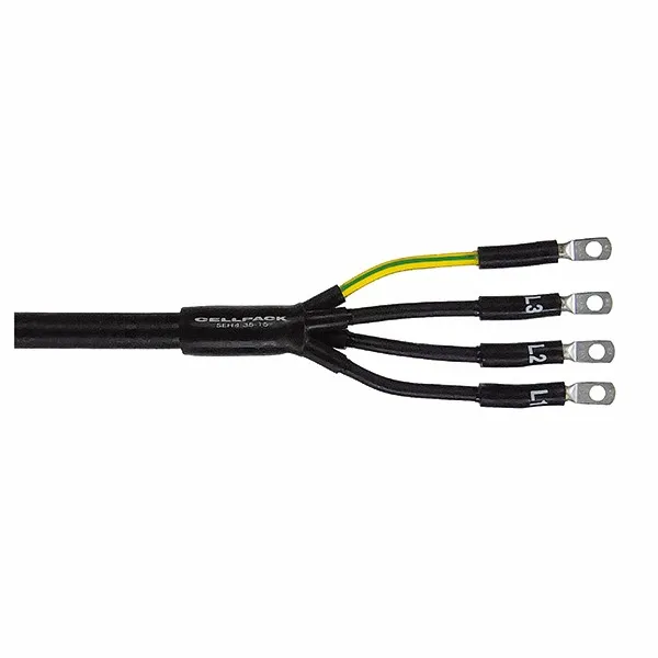 SFEX Heat shrinkable cable termination for unarmoured polymeric cables and conductors