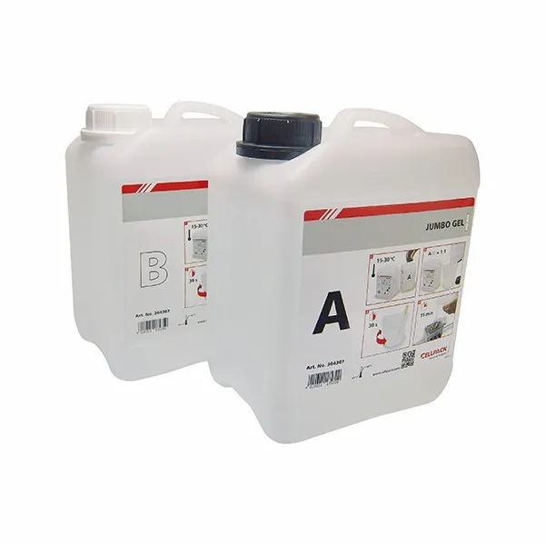 JUMBO-GEL Two-component gel based on silicon cost-effective casting for big quantities