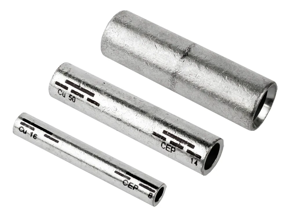 DVZ-CU-V-LD Pressverbinder Cu nach DIN 46267, mit Trennsteg, für Niederspannung