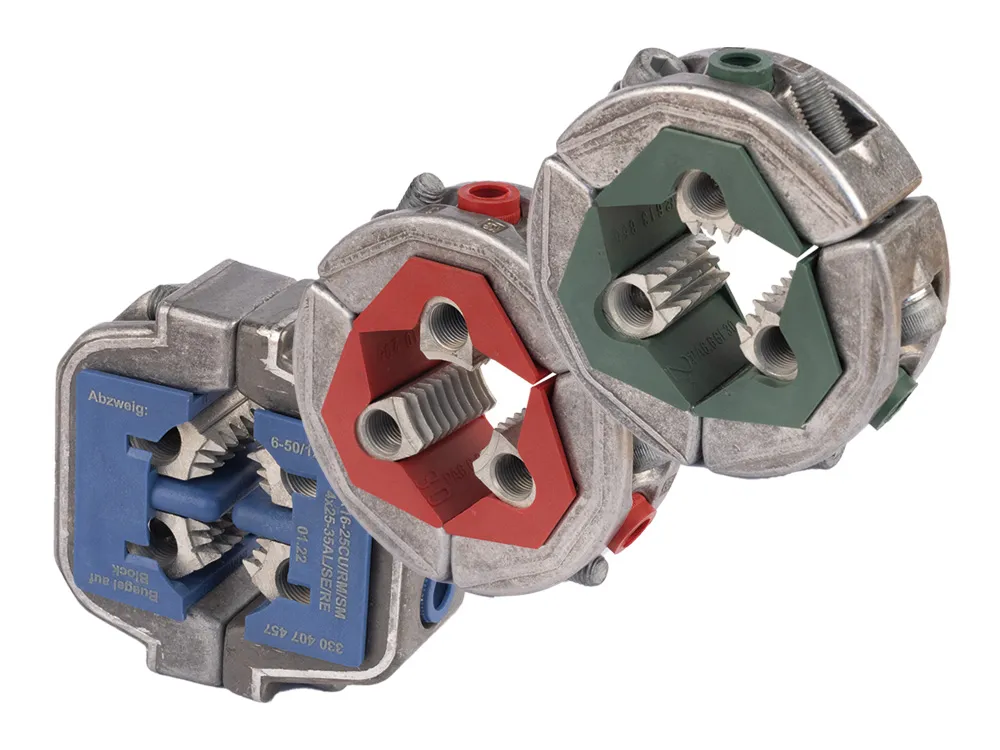 Compact-ring-clamp Branch clamp for low voltage